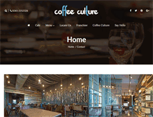 Tablet Screenshot of coffeeculture.co.in